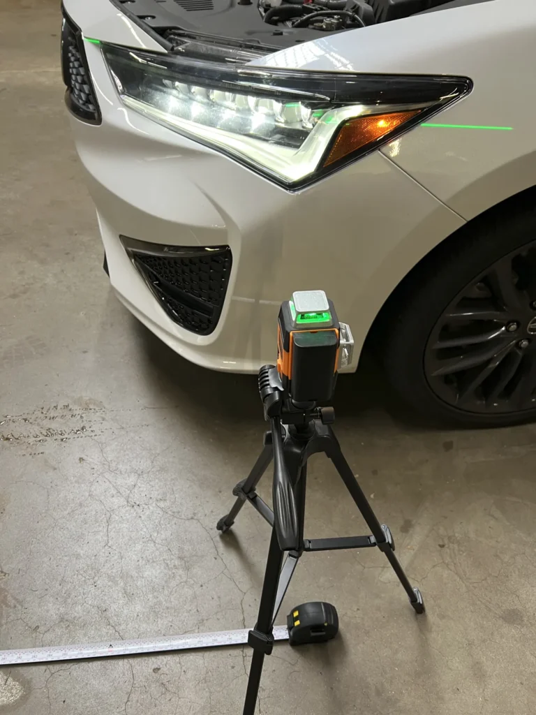 ADAS Blueprinting Step Acura Headlight Adjustment